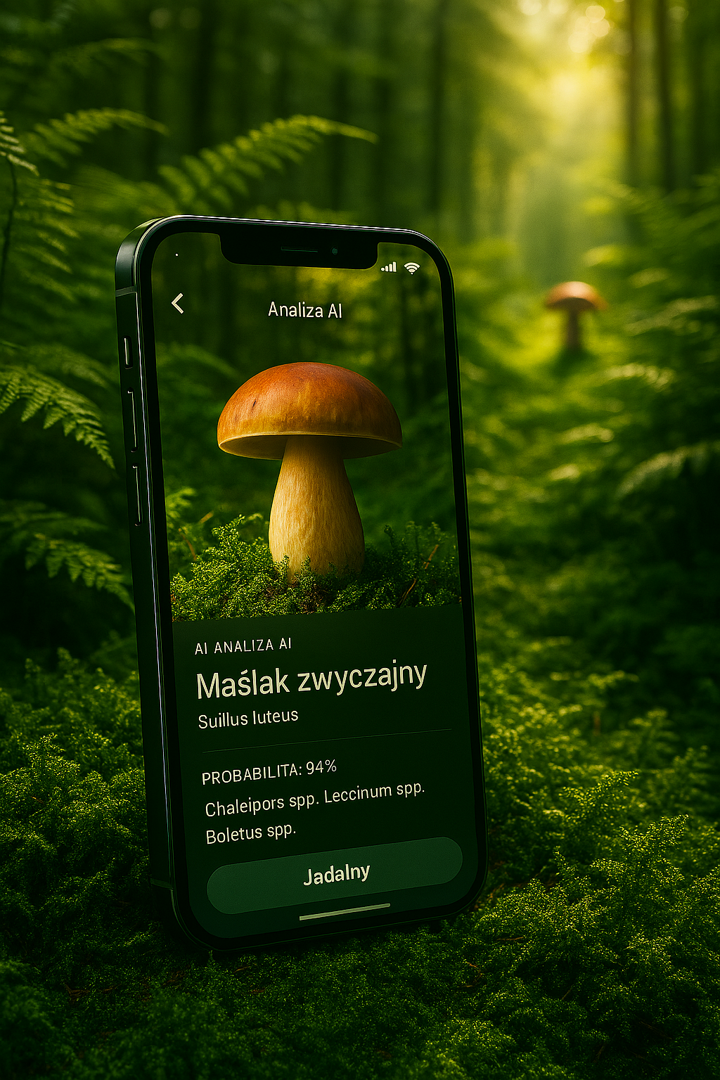 Maślak zwyczajny — analiza AI